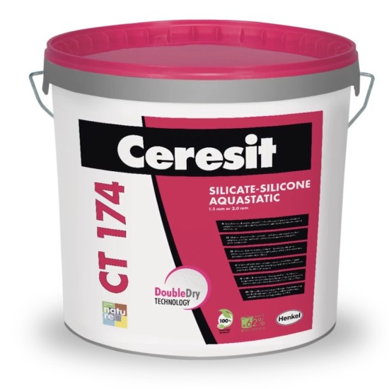 Ceresit CT174 Silicate-Silicone Aquastatic Render 1.5mm grain