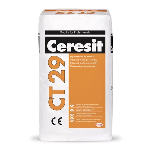 Ceresit CT29 Smooth Mineral Exterior Filler and Skim Coat - 25Kg