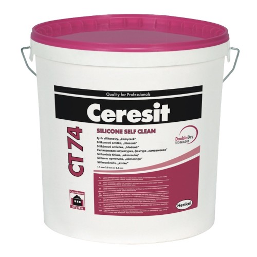 Ceresit CT74 Silicone Self Clean Render - 2mm grain (stone texture)