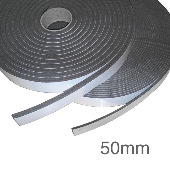 Isocheck Acoustic Isolation Strip 50mm x 10mm x 10m.