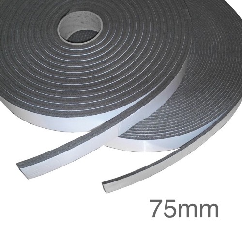 Isocheck Acoustic Isolation Strip 75mm x 5mm x 25m.