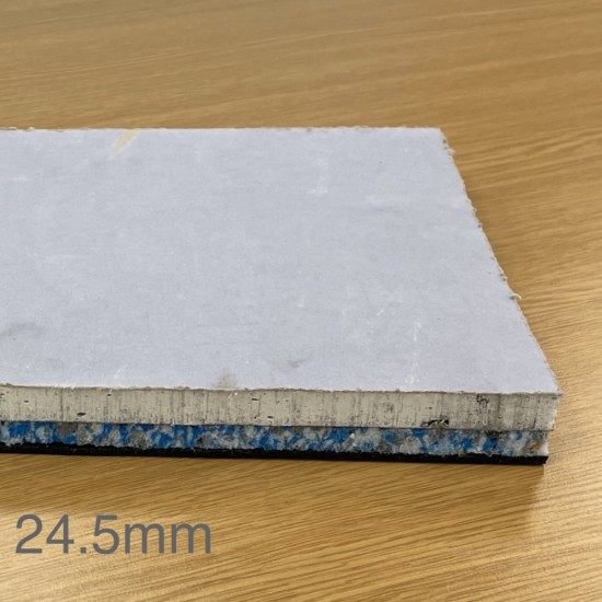 24.5mm JCW Acoustic Silent Board Eco - Acoustic Wall Liner - 1200mm x 1200mm