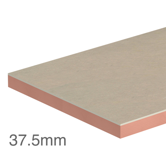 37.5mm Kingspan Kooltherm K118 Insulated Plasterboard (25mm phenolic insulation and 12.5mm plasterboard) - pack of 21