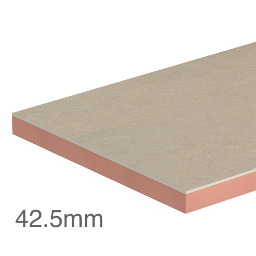 Single Board 42.5mm Kingspan Kooltherm K118 Insulated Plasterboard (30mm phenolic insulation and 12.5mm plasterboard)