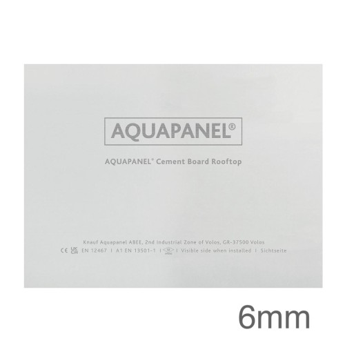 6mm Knauf Rooftop Aquapanel Cement Board - 900mm x 2400mm