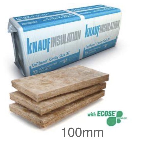 100mm DriTherm 37 Standard Cavity Slab Knauf (pack of 12)