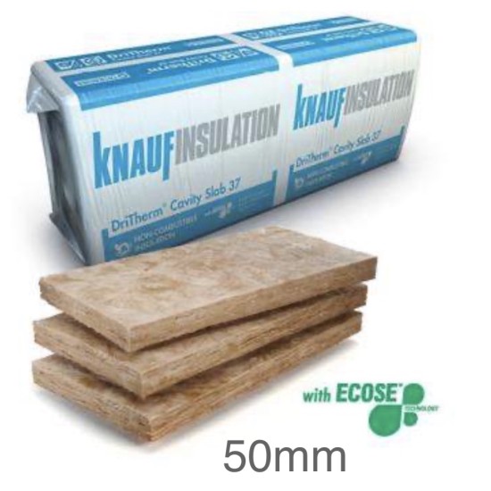 50mm DriTherm 37 Standard Cavity Slab Knauf (pack of 12)