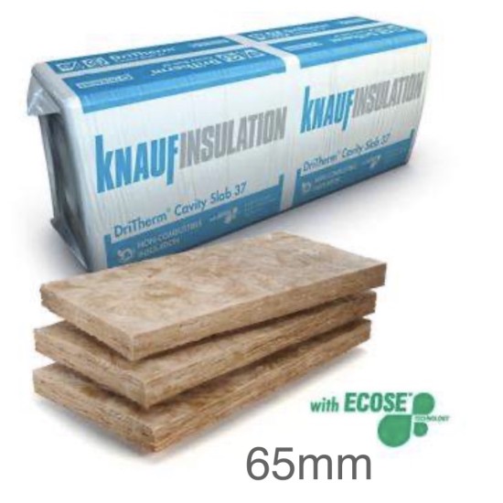 65mm DriTherm 37 Standard Cavity Slab Knauf (pack of 10)