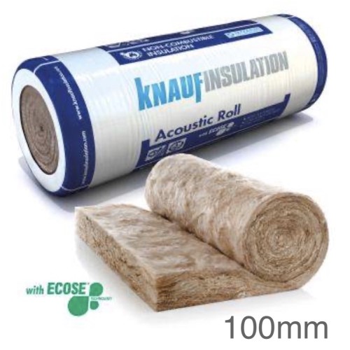 100mm Earthwool Acoustic Insulation Roll Knauf (Split 2 x 600mm)