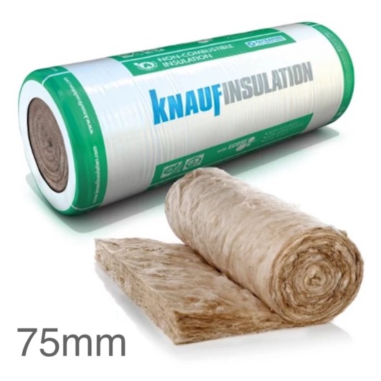 75mm Knauf Earthwool Rafter Roll (pallet of 24)