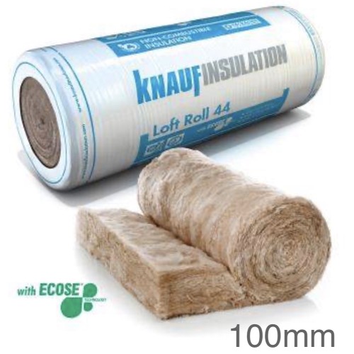 100mm Knauf Earthwool Loft Roll 44 (Combi-cut)