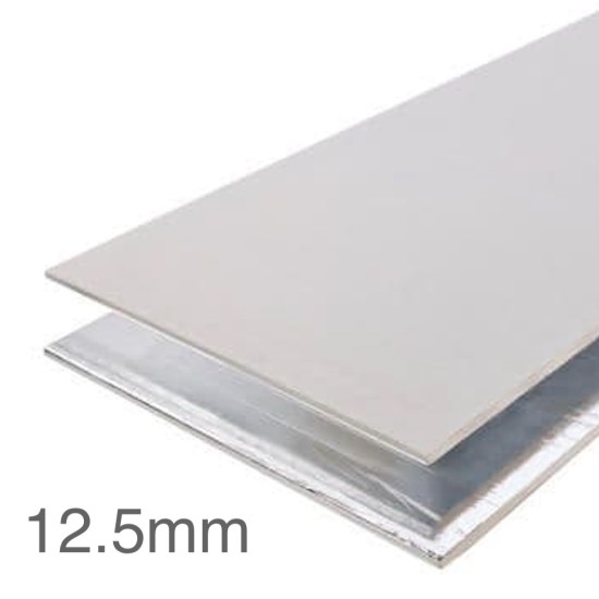 12.5mm Knauf Vapour Panel - Foil Backed Plasterboard - 1200mm x 2400mm