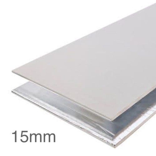 15mm Knauf Vapour Panel - Foil Backed Plasterboard - 1200mm x 2400mm