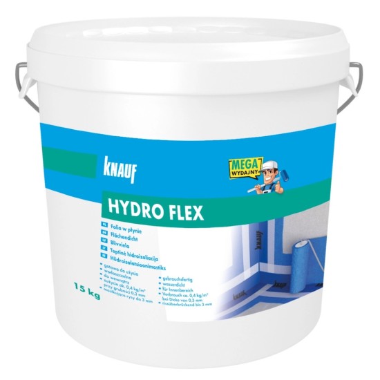 Knauf Hydro Flex Liquid Foil Waterproof Tanking Membrane  - 15 Kg