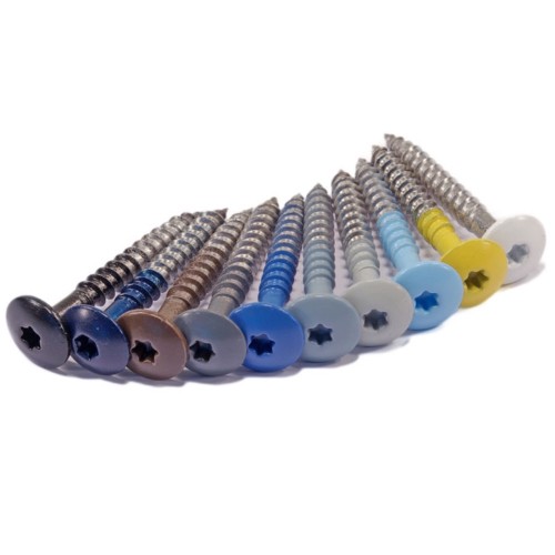 Plastestrip Stainless Steel Large Head Timber fixing Screws - 60mm long - 12mm head