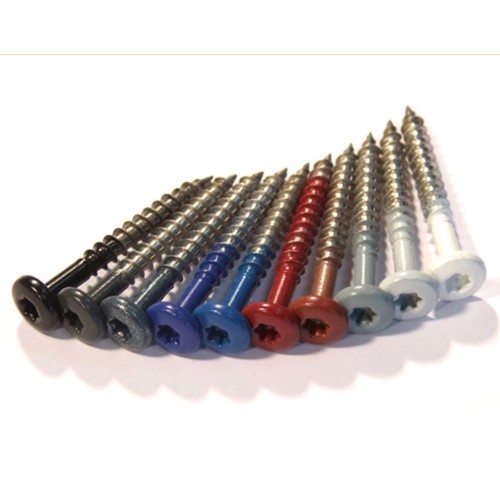 Plastestrip Stainless Steel Small Head Timber fixing Screws - 45mm long - 9mm head - pack of 100.