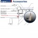 Supertech Aluminium Small End Cap Connection Profile  - 3m length