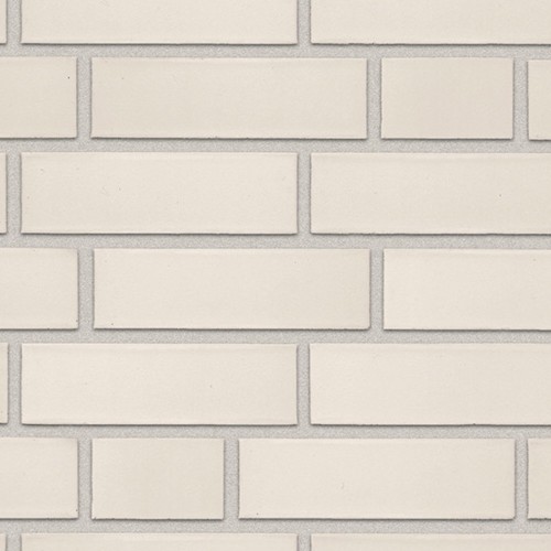 Oslo Pearl White Smooth Facade Brick Slip - 240mm x 14mm x 71mm