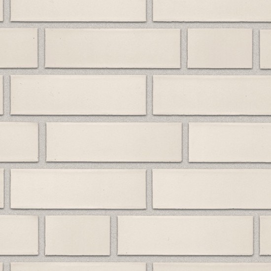 Oslo Pearl White Smooth Facade Brick Slip - 240mm x 14mm x 71mm