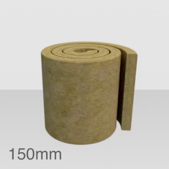 150mm Rockwool Roll - Loft Insulation - 1200mm x 3200mm roll