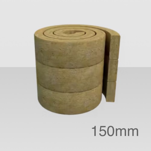 150mm Rockwool RollBatt Loft Insulation - Pre-cut 3 x 400mm - 3200mm length