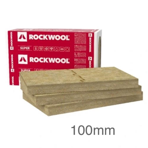 100mm Rockwool Frontrock Super Dual Density External Wall Insulation Slab 1000mm x 600mm (pack of 3)