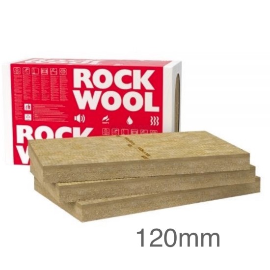 120mm Rockwool Frontrock  MAX E Dual Density External Wall Insulation Slab 1000x600mm (pack of 3)