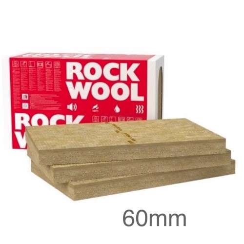 60mm Rockwool Frontrock  MAX E  Dual Density External Wall Insulation Slab 1000x600mm (pack of 4)