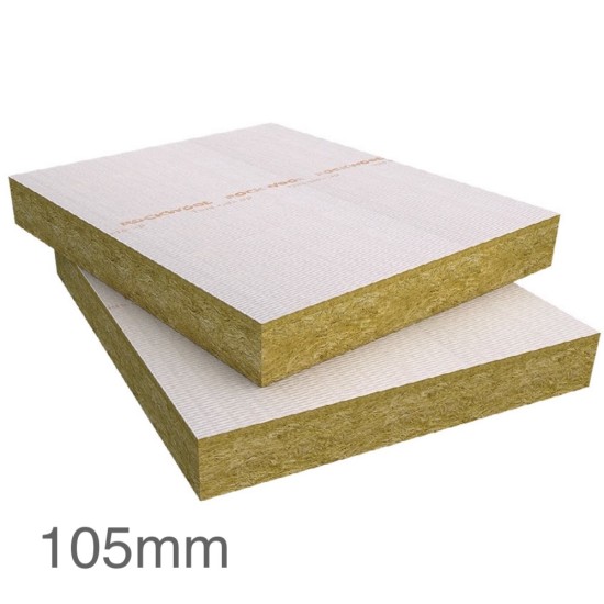 105mm Rockwool Hardrock Multi-Fix (Dual Density) Fleece Faced Board (pallet of 12)