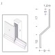 Aluminium Rockpanel Profile J - Skirting Profile - 3055mm Length