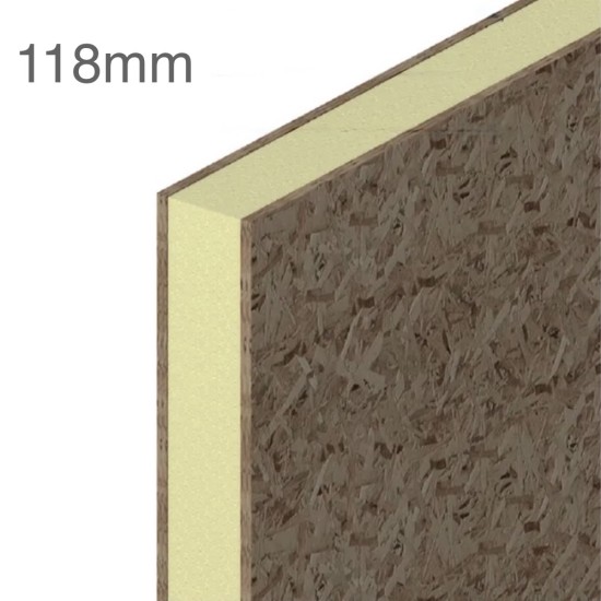 118mm Structural Insulated Panel (SIP) - Sandwich Panel (9mm OSB - 100mm Phenolic Core - 9mm OSB) - 1200mm x 2400mm