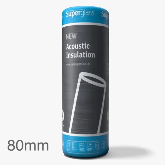 80mm Superglass Multi Acoustic Insulation Roll (Split 2 x 600mm)