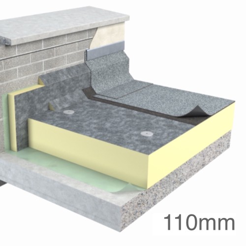 110mm Unilin FR-BGM Flat Roof Insulation Board (pack of 4)