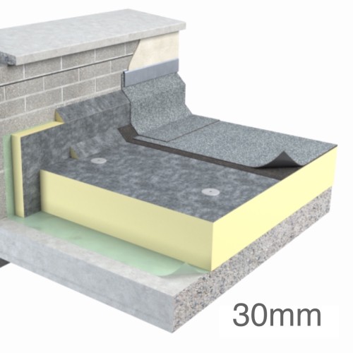 30mm Unilin FR-BGM Flat Roof Insulation Board (pack of 14)