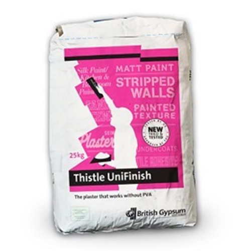 British Gypsum Thistle UniFinish Plaster- 25kg