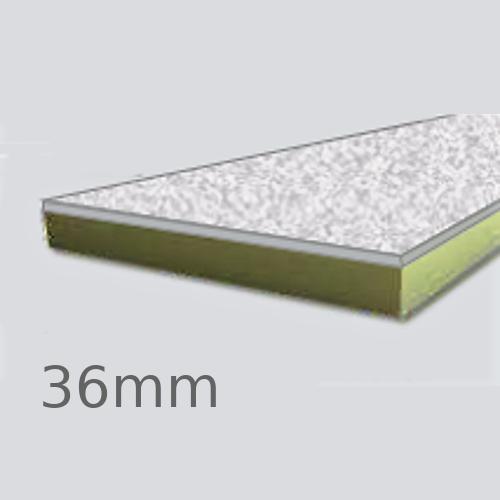 36mm Cellecta Hexatherm XCPL Faced Thermal Laminate Board for Car Park Soffits - Extruded Polystyrene (XPS)