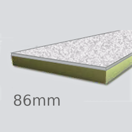 86mm Cellecta Hexatherm XCPL Faced Thermal Laminate Board for Car Park Soffits - Extruded Polystyrene (XPS)