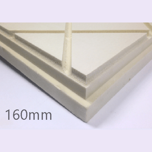 160mm Cellecta Hexatherm XDRAiN Drainage Channel Inverted Roof Board - XPS Insulation