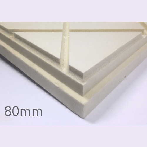 80mm Cellecta Hexatherm XDRAiN Drainage Channel Inverted Roof Board - XPS Insulation