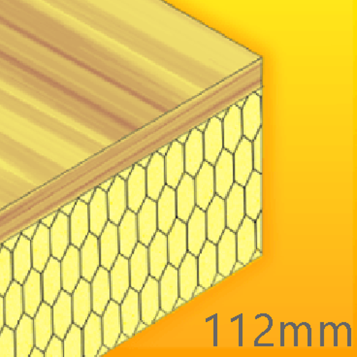 112mm Cellecta Hexatherm XPLY Plywood Thermal Laminate Roof Board - Extruded Polystyrene (XPS)