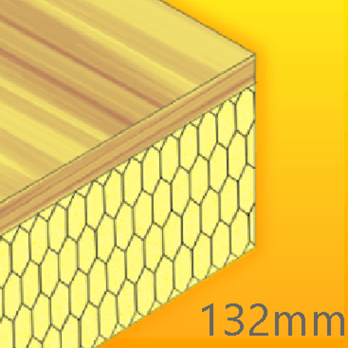 132mm Cellecta Hexatherm XPLY Plywood Thermal Laminate Roof Board - Extruded Polystyrene (XPS)