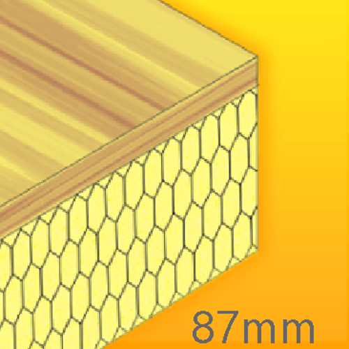 87mm Cellecta Hexatherm XPLY Plywood Thermal Laminate Roof Board - Extruded Polystyrene (XPS)