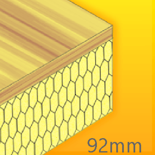 92mm Cellecta Hexatherm XPLY Plywood Thermal Laminate Roof Board - Extruded Polystyrene (XPS)