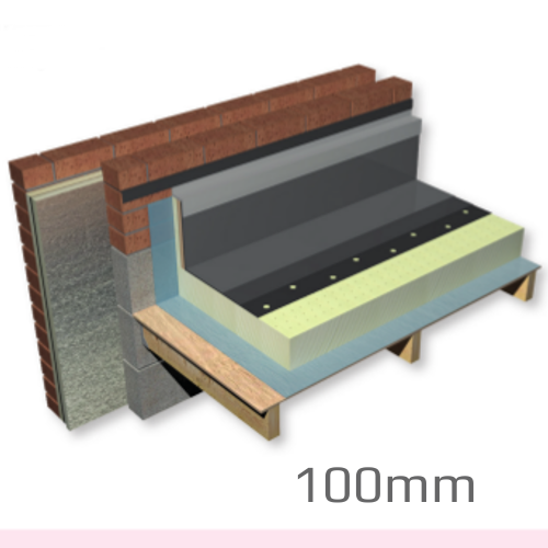 100mm Celotex Crown-Up Flat Roof Board | PIR Flat Roof Insulation