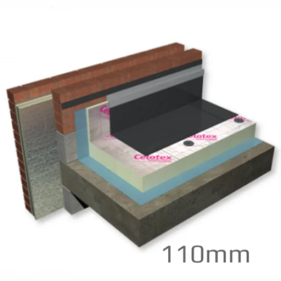 110mm Celotex Crown-Fix Flat Roof Board