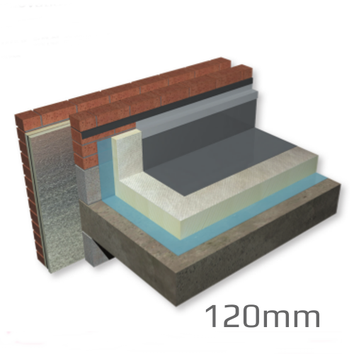 120mm Celotex Crown-Bond Flat Roof Board (pack of 5) -pallet of 12 packs