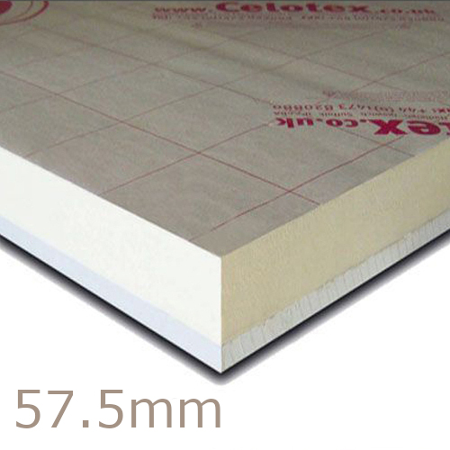 57.5mm Celotex PL4045 - 45mm PIR  Insulation Bonded to 12.5mm Plasterboard (PL4000)