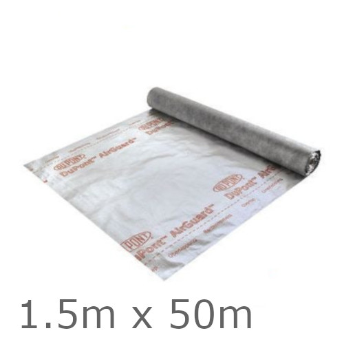 DuPont AirGuard Reflective Vapour Barrier Membrane - 1.5m x 50m roll