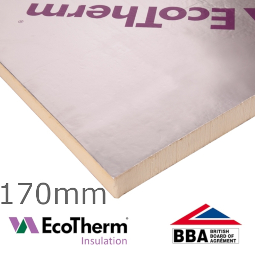 170mm EcoTherm EcoVersal PIR Insulation Board - 1200mm x 2400mm