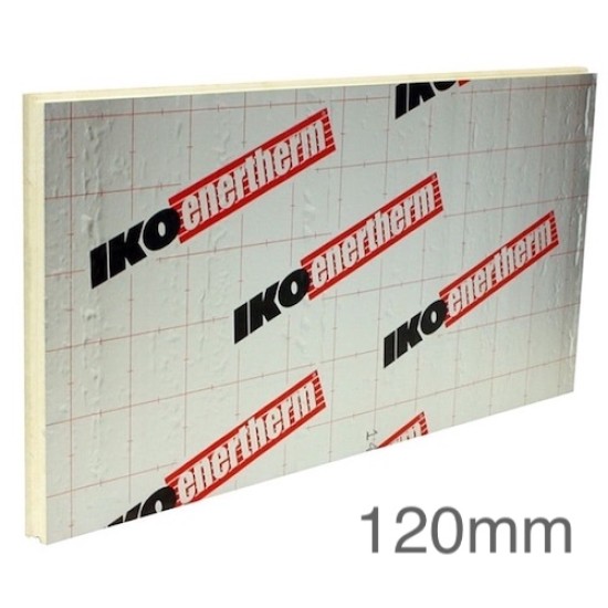 120mm IKO Enertherm ALU PIR Rigid Insulation Board - 1200mm x 2400mm - pack of 4